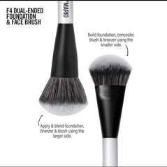 MAKEUP BY MARIO F4 Dual-Ended Foundation and Face Brush