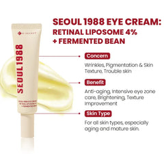 KSECRET - SEOUL 1988 Eye Cream : Retinal Liposome 4% + Fermented Bean
