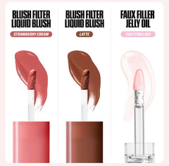 Huda Beauty Habibti Lip & Cheek Best-Sellers Bronze Nudes Set