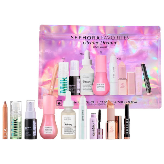 Sephora favorites Gleamy Dreamy Makeup and Skincare Value Set