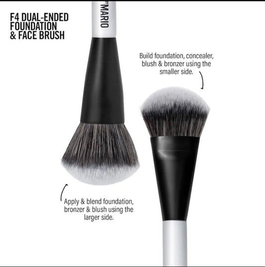 MAKEUP BY MARIO F4 Dual-Ended Foundation and Face Brush