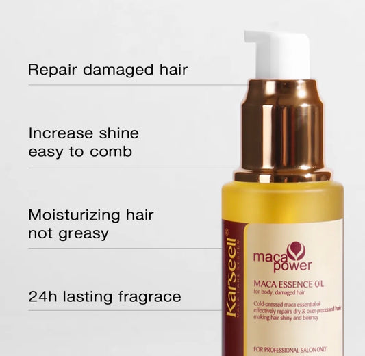 Karseell Maca Essence Oil Moroccan Argan Oil for Hair Healing