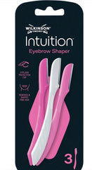 Facial Hair Remover, Intuition Perfect Finish Eyebrow Shaper, 3 pcs