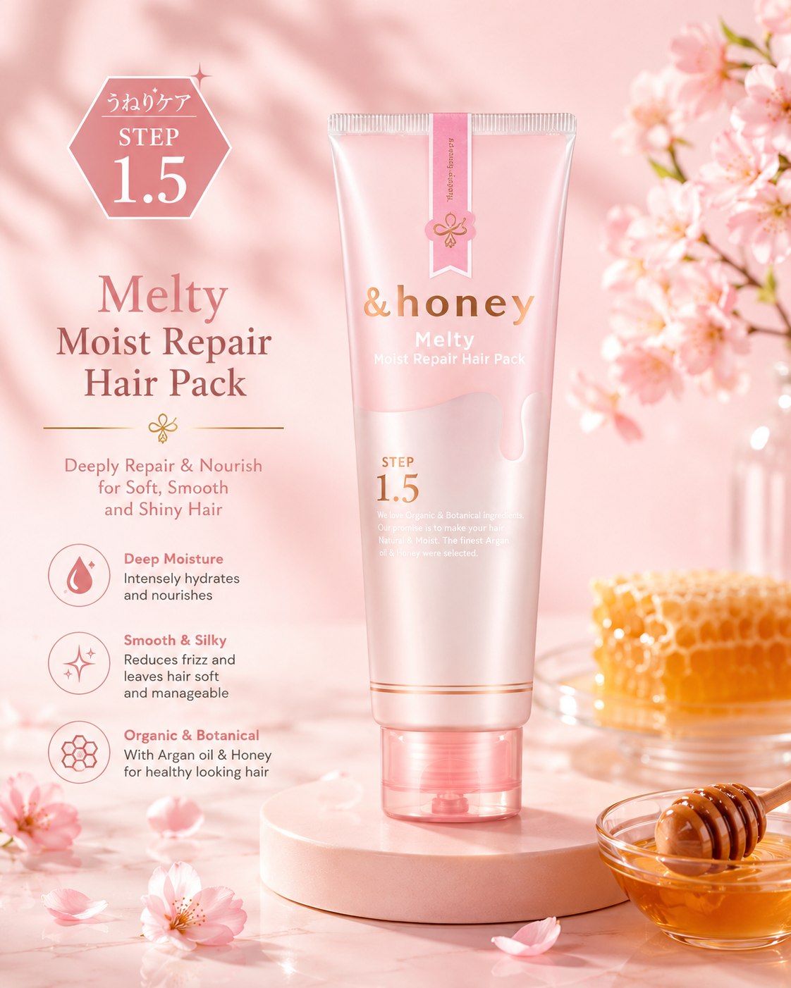 Vicrea & Honey Melty Moist Repair Hair Pack 1.5