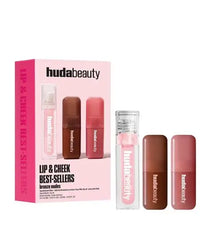 Huda Beauty Habibti Lip & Cheek Best-Sellers Bronze Nudes Set