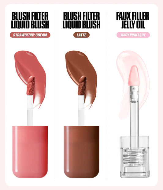 Huda Beauty Habibti Lip & Cheek Best-Sellers Bronze Nudes Set